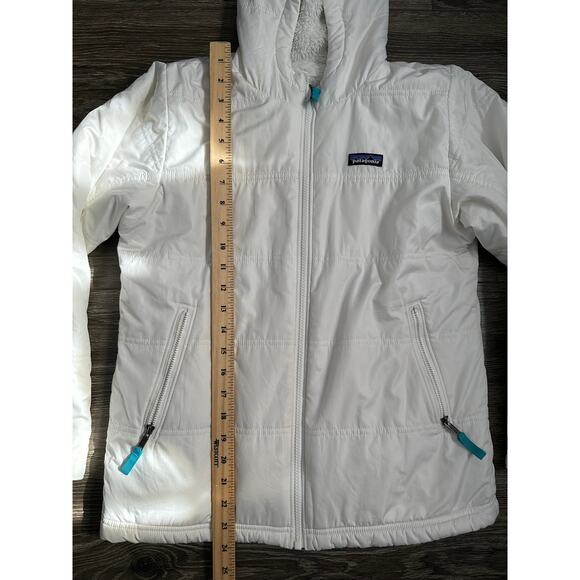 Patagonia Girls' Reversible Fuzzy Puff Hoody - Picture 2 of 7